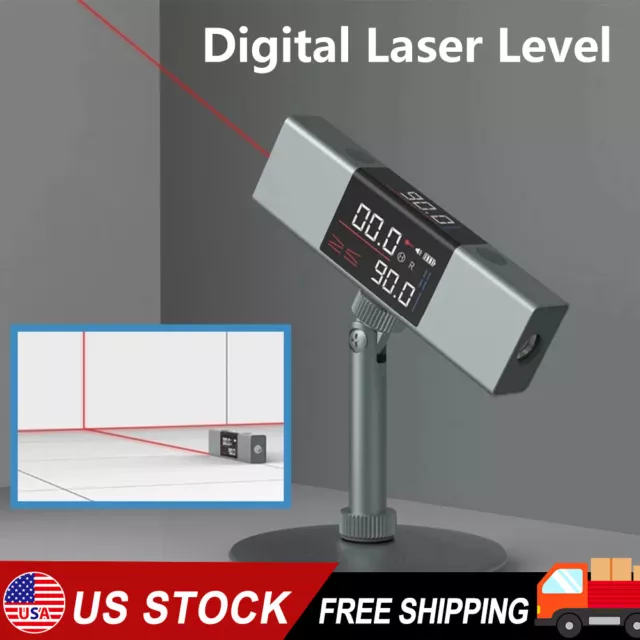 Li1 Dual Laser Protractor Digital Inclinometer Angle Measure Laser Ruler Bracket