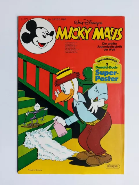 Ehapa - Micky Maus Nr. 20 / 18.05.1982 - Top Zustand / Z1 (mit Beilage)