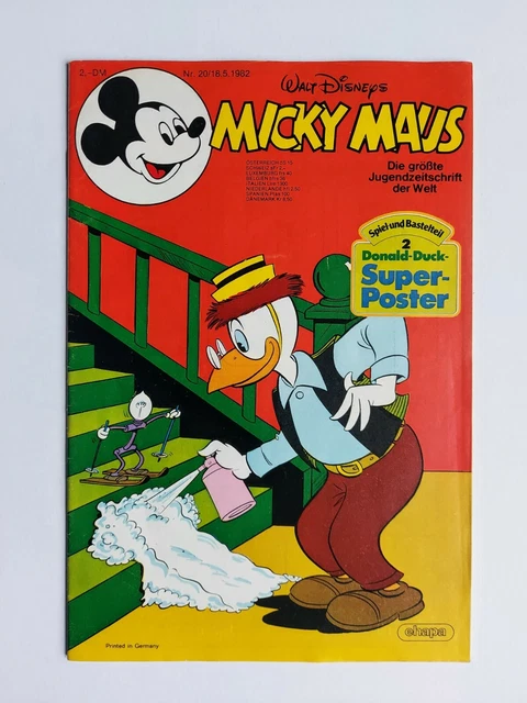 Ehapa - Micky Maus Nr. 20 / 18.05.1982 - Top Zustand / Z1 (mit Beilage)