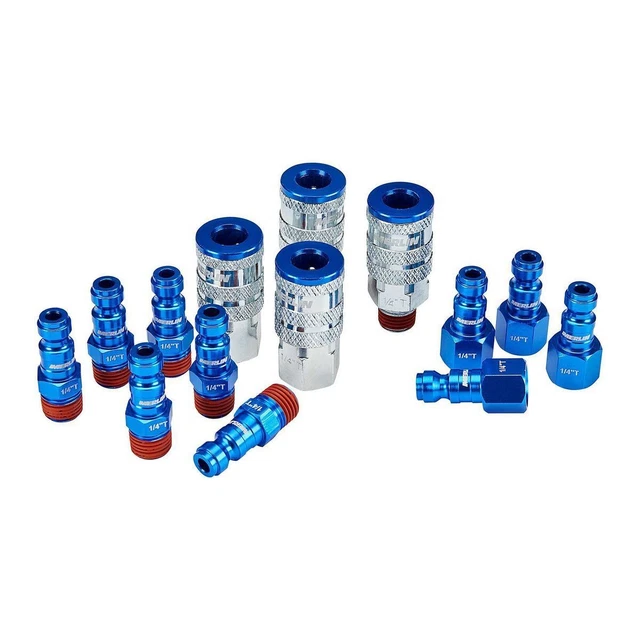 MERLIN Color-Coded Automotive Coupler and Plug Set, 14 Piece 57629