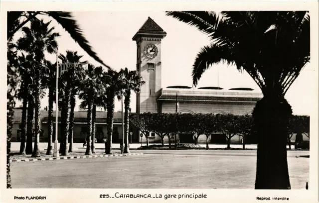 CPA AK MAROC CASABLANCA - La gare principale (280556)