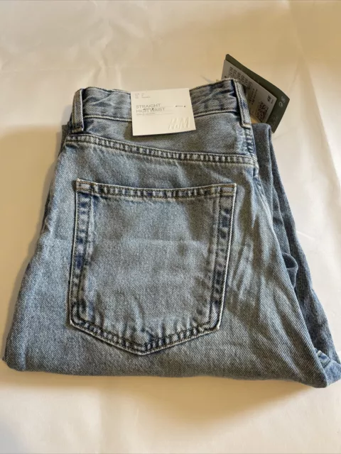 Femmes H&M &denim Jeans Taille Haute 67.3cm 8 Intérieur Jambe 63.5cm Cheville