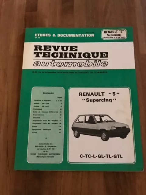 revue technique automobile Renault 5 supercinq  cip 4531