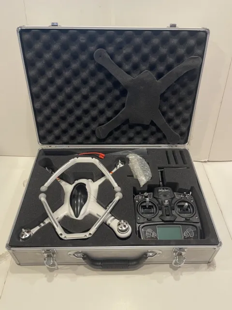 Walkera QR X350 GPS Quadcopter w/ DEVO 7 Transmitter with Custom Aluminum Case.