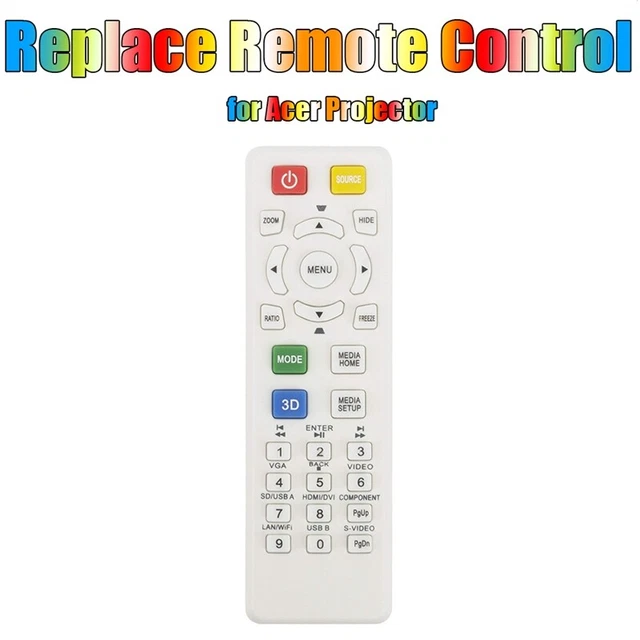 Reemplace el control remoto para el proyector X115 X125H X135WH H6517ABD D602 D622DEJ5U1