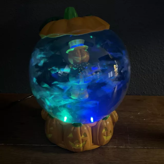 Gemmy Tornado Snow Globe Pumpkin Jack-O-Lantern Halloween Decor Lights Up Music Gemmy Tornado Snow Globe Pumpkin Jack-O-Lantern Halloween Decor Lights Up Music