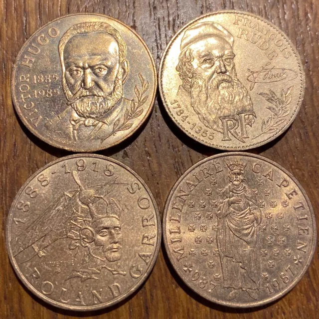 Lot De 4 Pieces De 10 Francs Commémoratives Différentes (780)