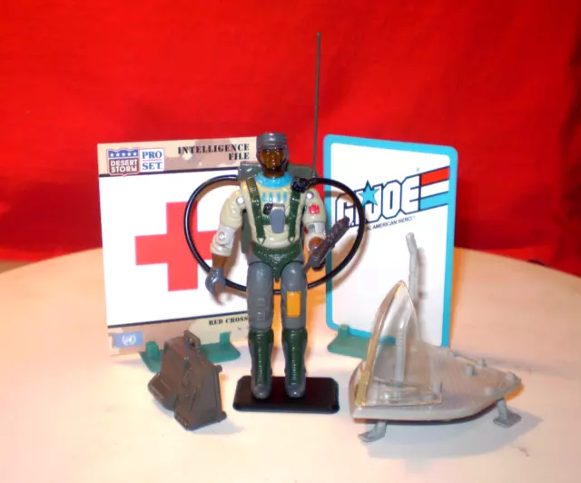 1990 GI JOE STRETCHER MEDICAL SPECIALIST 100% COMPLETE + CARDS cobra ARAH HASBRO 1990 GI JOE STRETCHER MEDICAL SPECIALIST 100% COMPLETE + CARDS cobra ARAH HASBRO