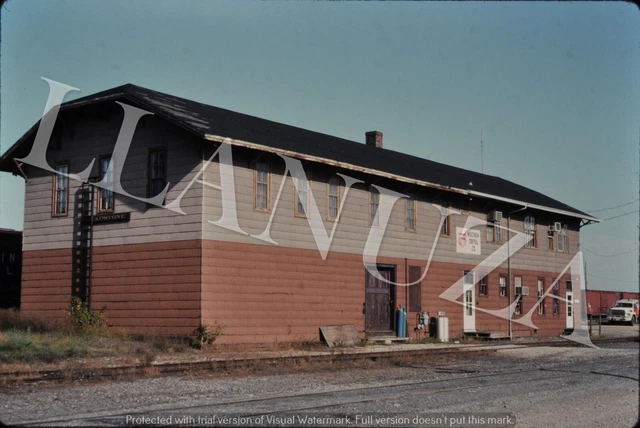 Original Slide SOO LINE [WC] Gladstone MI Frt house at Oshkosh WI Aug 1991