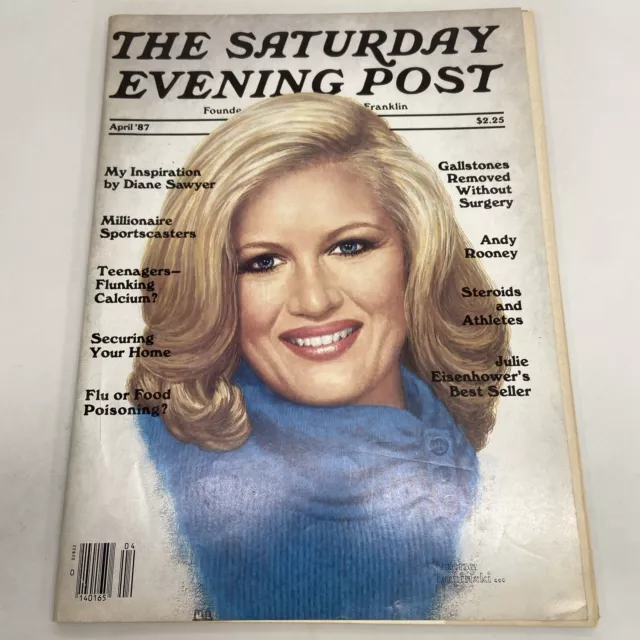 The Saturday Evening Post Diane Sawyer Cover April 1987 issue