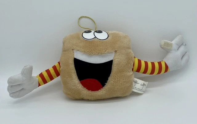 Nabisco Freddie Eddie Shreddies Cereal Plush Stuffed Animal Soft Toy 1988 RARE