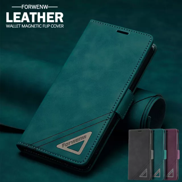 For Samsung S23 S22 S21 S20 FE Ultra S10 Plus Case Leather Wallet Flip Cover