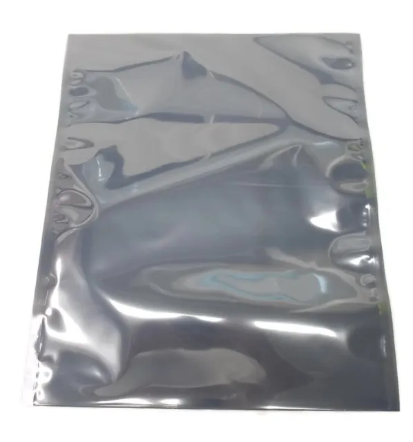 100 Pcs ESD Anti Static Shielding Bags 4 x 6" (116*152mm) Flat, 3 mil, Open Top