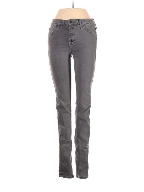 Abercrombie & Fitch Women Gray Jeans 25W