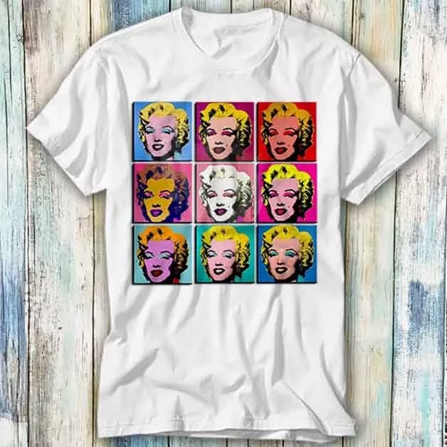 Marilyn Monroe Collage Pop Art Selfie T Shirt Meme Gift Top Tee 1403