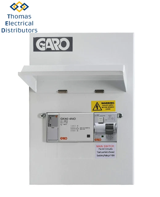 GARO MCU PME Consumer Unit Type A RCBO for EV Chargers G6EV40PME £140. ...