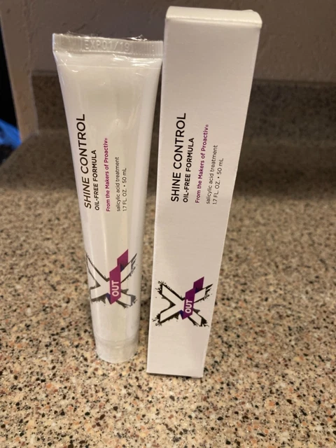 Proactiv X Out Xout Shine Control Oil-Free Formula 1.7oz Acne Treatment 01/2019