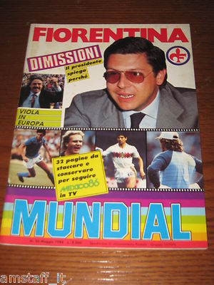 LA FIORENTINA RIVISTA=1986/3=RENZO CONTRATTO=ALDO AGROPPI=ROMANZO CAMPIONATO= 