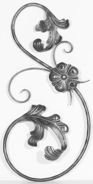 RECINZIONE RURALE BAROCCO - Ferro Battuto Dimensioni: 310 X 620 Mm Acciaio S235JR, (grezzo) EUR - Foto 11