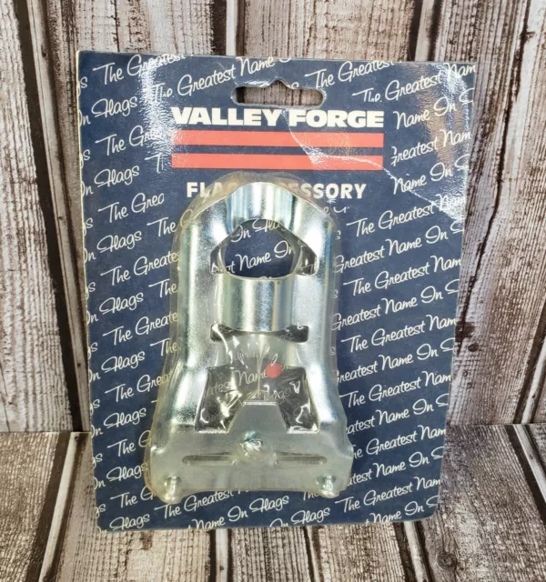 NEW Valley Forge SB2-1 Stamped Steel Silver Flag Pole Bracket