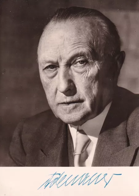 Konrad Adenauer - Bundeskanzler - Foto von 1964 - original signiert