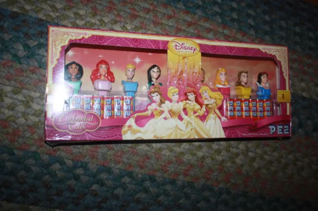 Disney Enchanted Tales Princesses Collector's Set of 8 PEZ Dispensers NEW