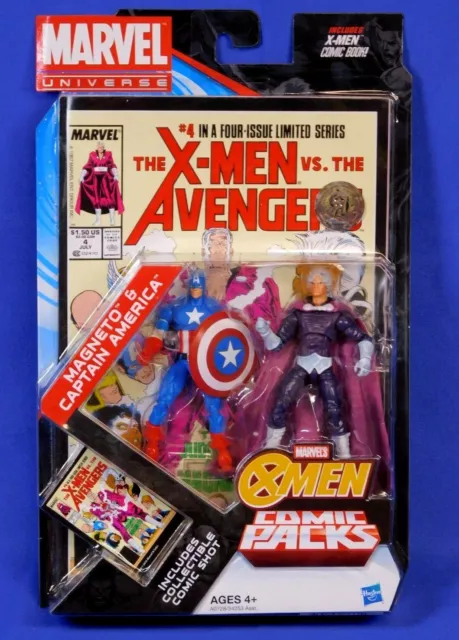 Marvel Universe X-Men Comic Packs Magneto & Captain America Tru Exclusive 2012