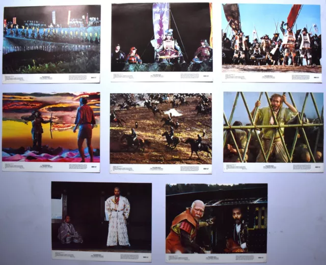 Lobby Cards 1980 Kagemusha Movie Original 14" X 11" Set Of 8 Tatsuya Nakadai