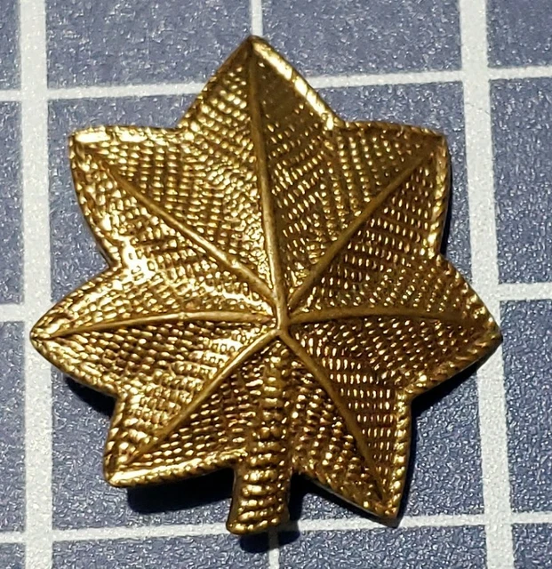 METAL MEYER WW2 US ARMY LT LIEUTENANT COLONEL MILITARY COLLAR RANK PIN ...