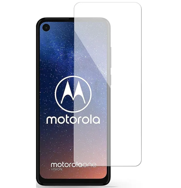 For MOTOROLA ONE VISION FULL COVER TEMPERED GLASS SCREEN PROTECTOR GENUINE GUARD