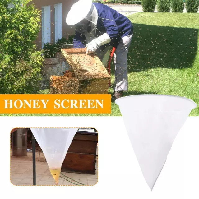 Fiber Bee Beekeeping Honey Strainer Filter Net Screen Apiary Equipment> 9CG H2K1 3