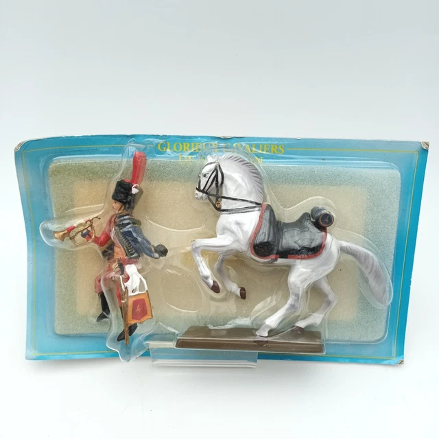 Lot Figurines Cavaliers Empire - Glorieux Cavalier De Napoléon - Atlas - Plomb Peint - Neuf