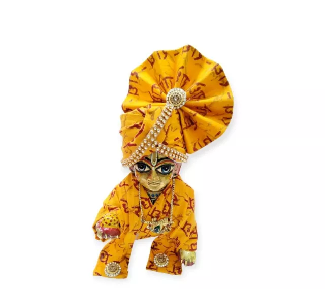 Laddu Gopal Ji Kostüm-Hose, Hemd mit Pagdi Janmashtami, Sondergröße 5