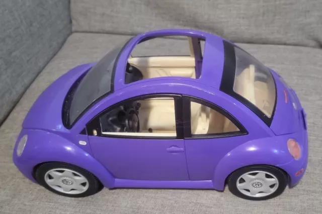 2000Mattel Barbie VW Car Purple Volkswagon Beetle Bug