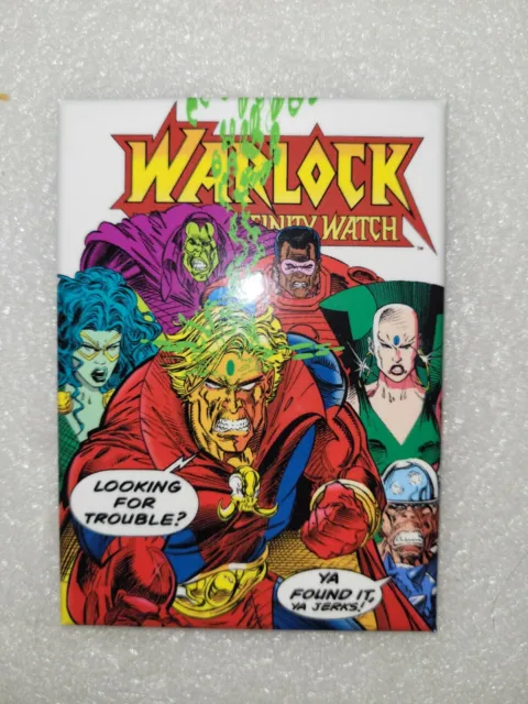 NIP Marvel Comics Warlock & The Infinity Watch Cover Art Refrigerator Magnet