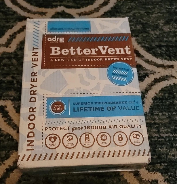 BETTERVENT INDOOR DRYER Vent Electric Dryers Only, Kit Includes Lint