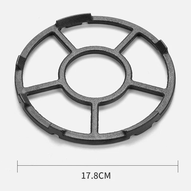 Wok Support de cuisinière Porte-pot à lait Trivets Poêle Pan Titulaire Fonte 2