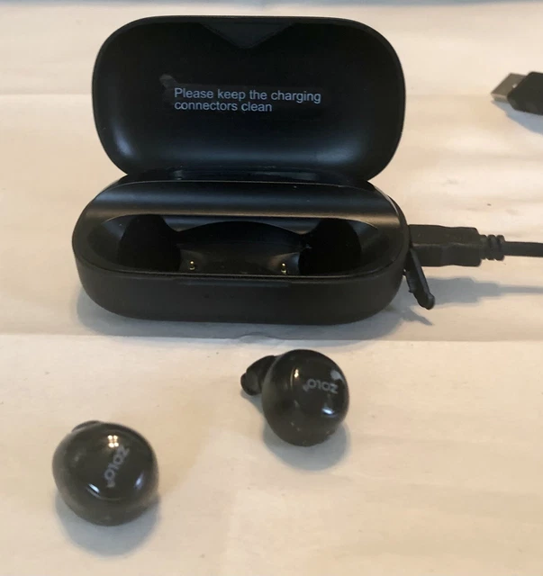 Zolo Z2000 Liberty Total-Wireless Bluetooth Earbuds - Black-with Charging Case