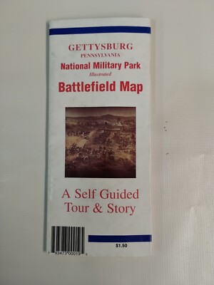GETTYSBURG BATTLEFIELD MAP Civil - GETTYSBURG BATTLEFIELD MAP Civil War Pennsylvania Self Guided 