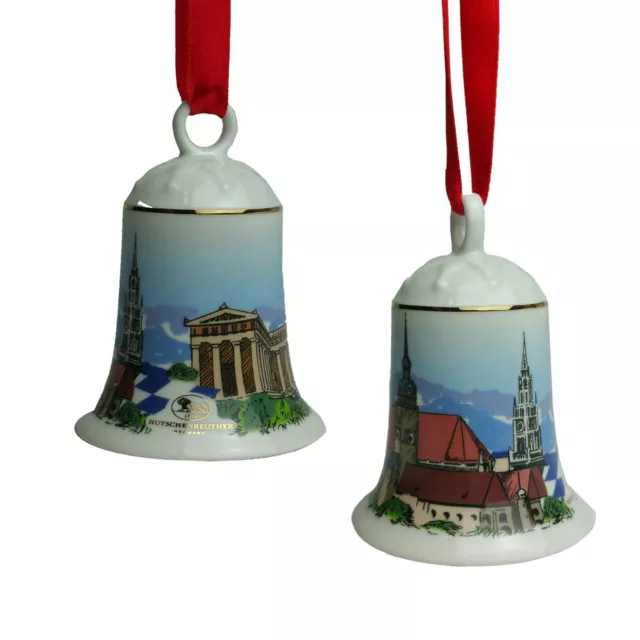 Hutschenreuther - City-Glocke München Porzellanglocke Weihnachtsglocke Porzellan