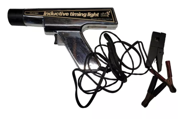 Vintage Sears Craftsman Inductive Timing Light 244.213801 Chrome Finish