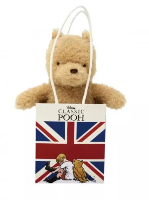 Winnie The Pooh In Union Jack Bag - Genuine Disney Hundred Acre Wood Brand New