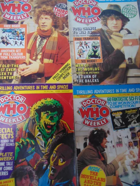 Vintage Marvel Comics - DOCTOR WHO Weekly RARE (NO TRANSFERS )FREE POST