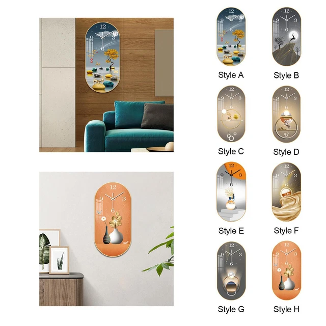 Grande horloge murale, montre murale silencieuse moderne horloge murale chiffres