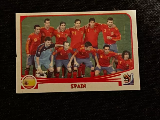 Cards Wc Africa 2010 Argentina Team Equipe Spain No Panini Collector