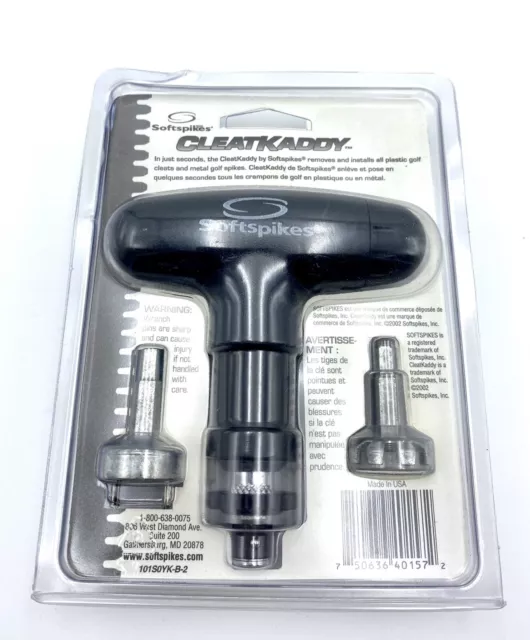 Softspikes CleatKaddy Soft Spikes Kaddy Wrench w/ Cleat Ripper & 2 Prong Bit NEW 3