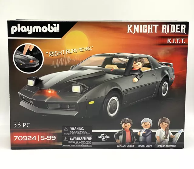 Playmobil 70924 Knight Rider K.I.T.T. Michael Knight TV Serie Auto NEU 2