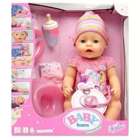 Baby Born Interactive Girl Doll Parts Accessories Zapf Creations Pink