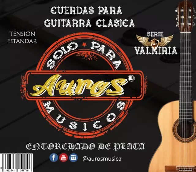 Cuerdas para Guitarra Clásica de la marca española AUROS