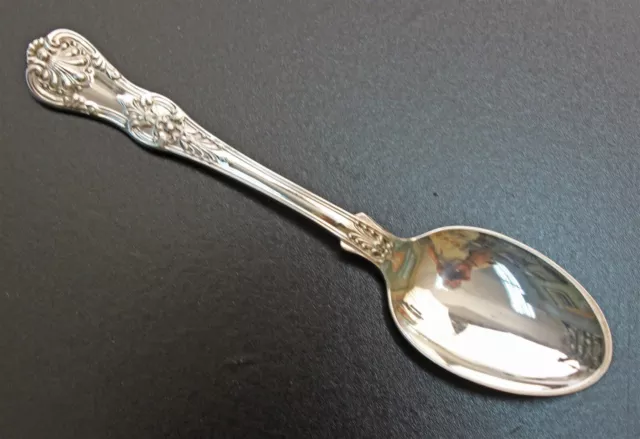 Heavy Tiffany English King 7" Dessert / Oval Soup Spoons PRISTINE NO Mono